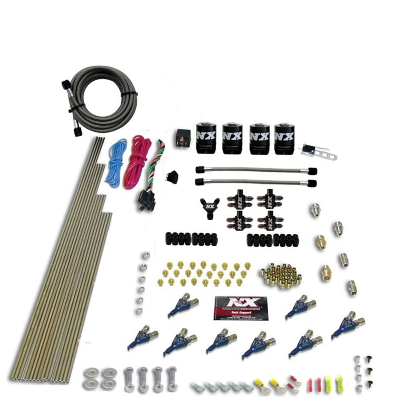 Nitrous Express 8 Cyl Piranha Direct Port 4 Solenoids Nitrous Kit (200-600HP) w/No Bottle 80001-00 80001-00 Photo - Primary