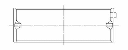 ACL Mitsubishi 4G63/4G64 Standard Size Calico Coated Standard Size High Performance Main Bearing 5M1186HC-STD 5M1186HC-STD Technical Drawing