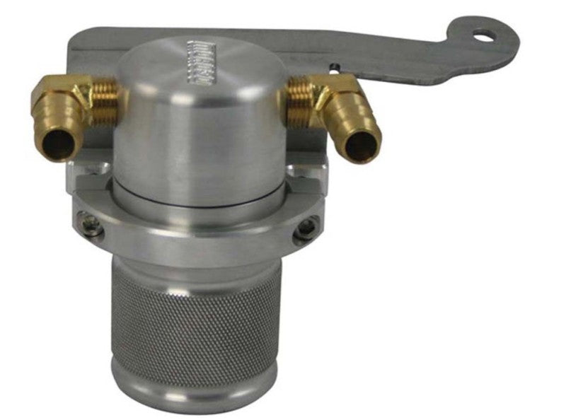 Moroso 11-14 Ford Mustang V6 Air/Oil Separator Catch Can - Small Body - Billet Aluminum 85638 85638 User 1
