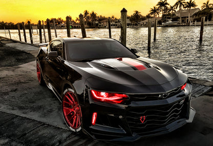 ORACLE Lighting Oracle 16-18 Chevrolet Camaro Backlit Fog Light DRL Upgrade Kit - ColorSHIFT 1293-333 1293-333 Photo - Mounted