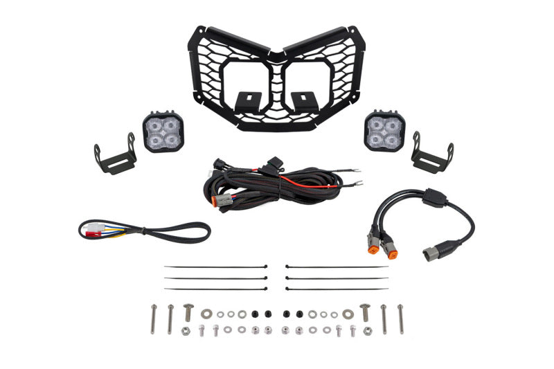 Diode Dynamics 17-24 Can-Am Maverick X3 Stage Series LED Grille Kit - Sport White Fog DD7880 DD7880 Photo - Primary