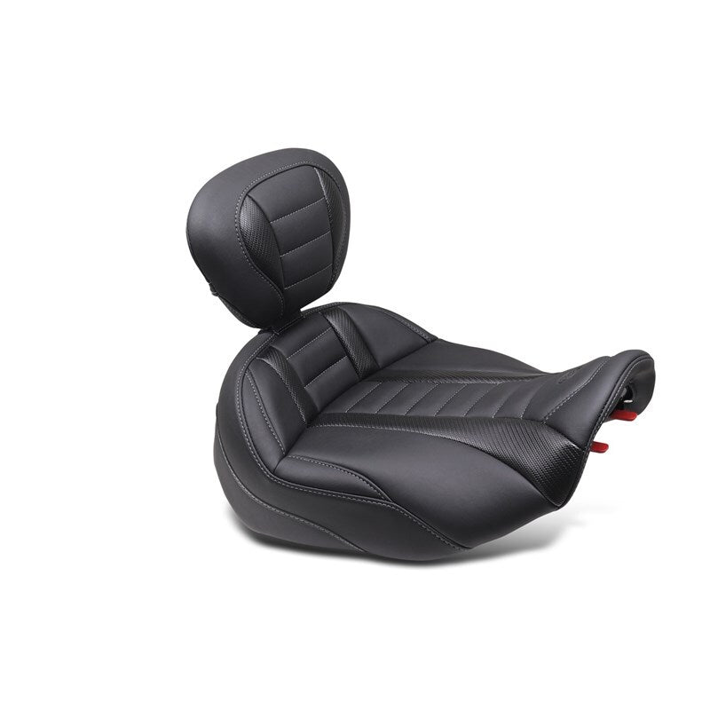 Mustang Motorcycle Mustang 23-24 HD CVO Rd Glide(ST), 2024 Rd Glide and Str Glide Pass Arm Backrest - Black/Gray Stitch 88403GM 88403GM User 1