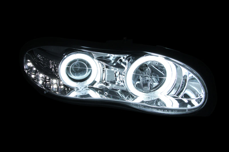 Anzo 1998-2002 Chevrolet Camaro Projector Headlights w/ Halo Chrome 121159 Photo - Mounted