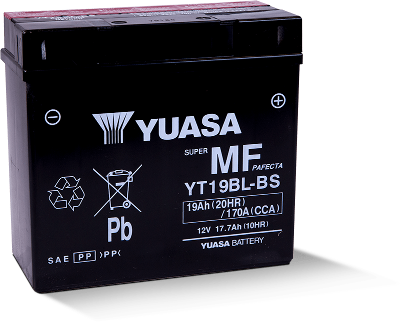 Yuasa Battery Yuasa YT19BL-BS Maintenance Free AGM 12 Volt Battery (Bottle Supplied) YUAM6219BL