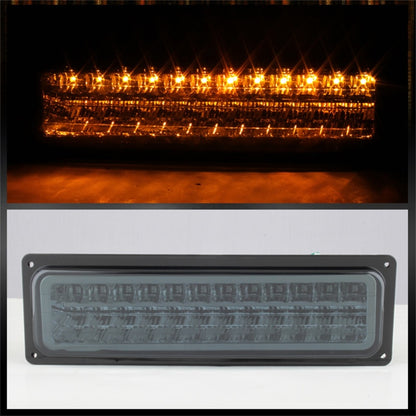 SPYDER Xtune GMC Yukon 92-93 Crystal Headlights w/ Corner & LED Bumper Smoke HD-JH-GMCCK88-LED-AM-SM-SET 5073556 5073556 Photo - Unmounted