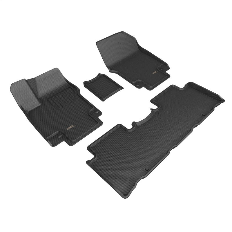 3D MAXpider 22-23 Hyundai Ioniq 5 Kagu Floor Mat- Black R1 R2 L1HY12501509 L1HY12501509 Photo - Primary