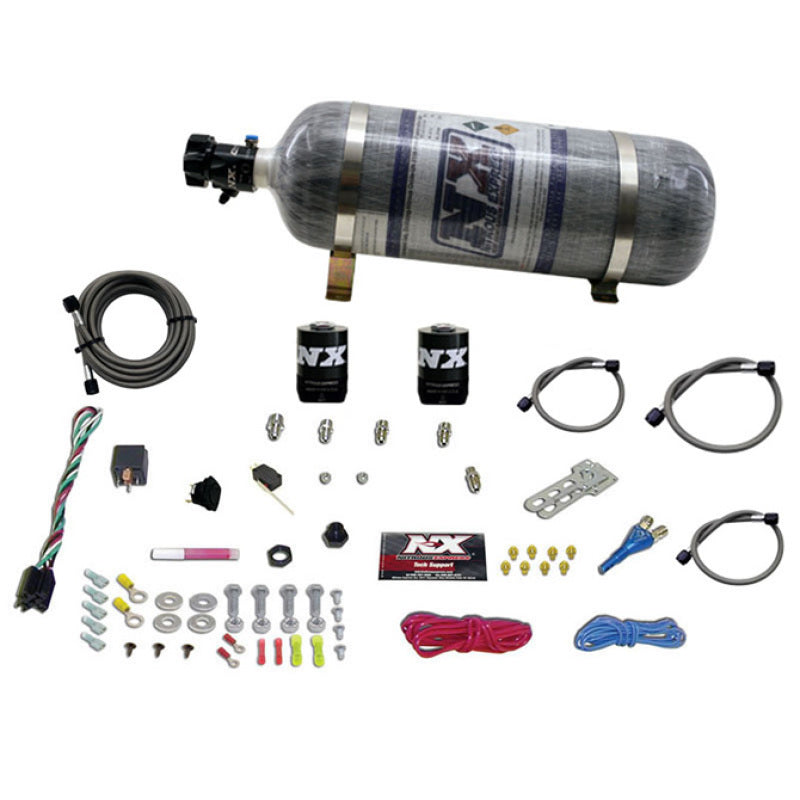 Nitrous Express Ford EFI Race Single Nozzle Nitrous Kit (100-250HP) w/Composite Bottle 20113-12 20113-12 Photo - Primary