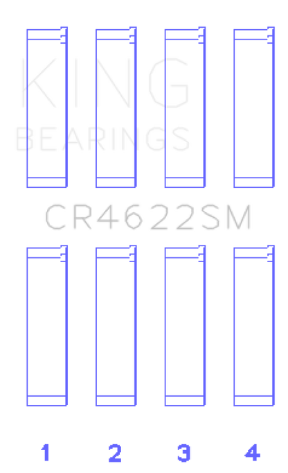 King Engine Bearings Subaru Fb20 (Size +0.25mm) Connecting Rod Bearing Set CR4622SM0.25 CR4622SM0.25 Photo - Primary