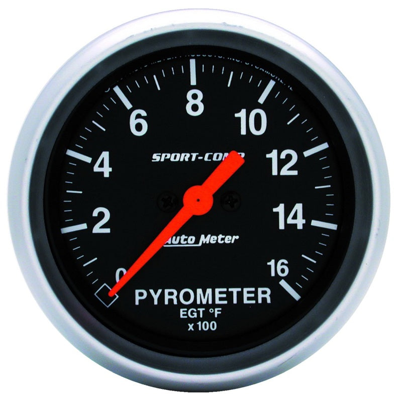 Autometer Gauge, Pyrometer (Egt), 2 5/8", 1600 Deg F, Digital Stepper Motor 3544 Photo - Primary