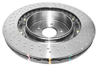 DBA 15-21 Nissan GT-R Nismo Front Left 5000 Series 2-Piece Drilled Rotor w/Black Hat 52379BLKLXD 52379BLKLXD Photo - out of package