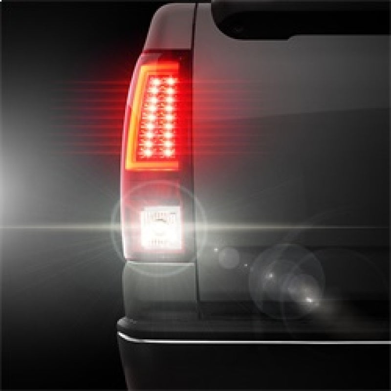 Spyder Chevy Silverado 1500/2500 03-06 Version 2 LED Tail Lights - Red Clear ALT-YD-CS03V2-LED-RC 5081926 5081926 Photo - Mounted
