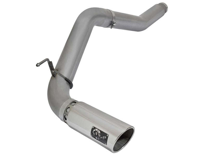 aFe  POWER  LARGE BORE HD 5" DPF SS Exhaust System w/Polished Tip 49-46112-P Photo - Primary
