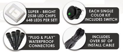 ORACLE Lighting Oracle LED Illuminated Wheel Rings - Double LED - White 4228-001 4228-001 Product Specifications Sheet