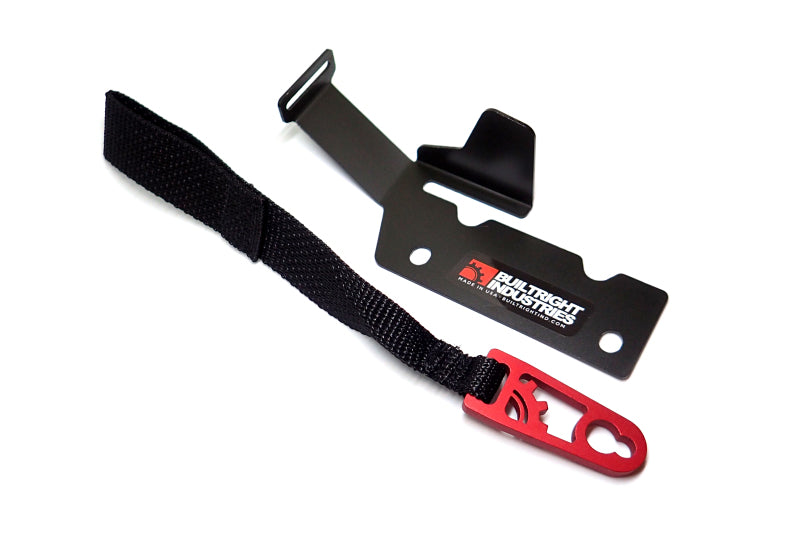 BuiltRight Industries 09-20 Ford F-150/Raptor (09-14 SuperCrew Only) Rear Seat Release - Black Strap 100100 100100 Photo - Primary