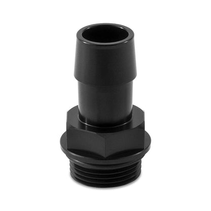 Mishimoto  M27 x 2.0 to 3/4in Hose Barb Aluminum Fitting - Black MMFT-M27-34BK Photo - Primary