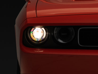 Raxiom 08-14 Dodge Challenger Halo Projctr Headlights w/Sequential Turn Signals-Blk Hsng(Clear Lens) CH3761 CH3761 Photo - Primary