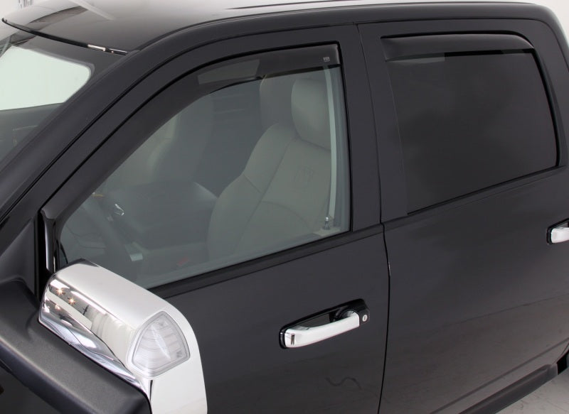EGR 2019 Dodge Ram 1500 Quad Cab SlimLine In-Channel WindowVisors Set of 4 - Dark Smoke 572961 572961 Photo - lifestyle view
