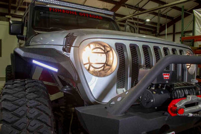Fishbone Offroad 2018+ Jeep Wrangler JL Aluminum Headlight Guards FB21120 FB21120 Photo - lifestyle view