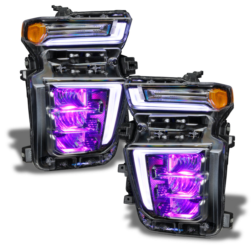 ORACLE Lighting Oracle 20-21 Chevy Silverado HD 2500/3500 RGB Headlight Demon Eye Kit - ColorSHIFT w/o Controller 1453-334 1453-334 Photo - out of package