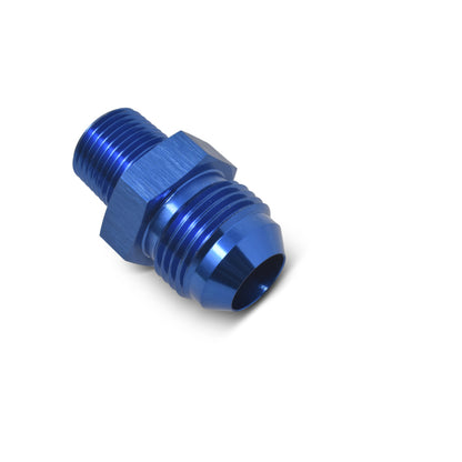 Russell -12 AN Straight Flare To Pipe Adapter (Blue Finish) 660510 Photo - out of package