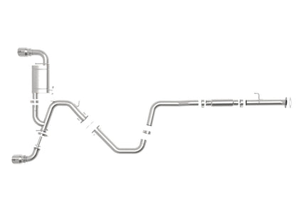 aFe Takeda Exhaust Cat-Back 19-20 Hyundai Veloster N 304SS Polished Dual Tips Exhaust 49-37010-P 49-37010-P Photo - Unmounted