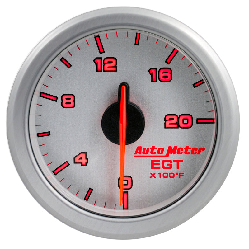 Autometer 2-1/16" E.G.T, 0-2000`F, Airdrive, Silver 9145-UL User 2