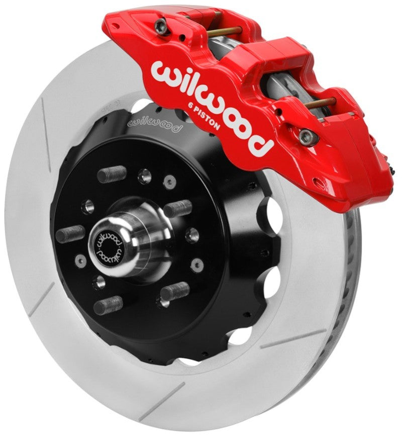 Wilwood 70-81 FBody/75-79 A&XBody AERO6 Frt BBK 14in Rtr Red Calipers Use w/ Pro Drop Spindle 140-16197-R 140-16197-R User 1