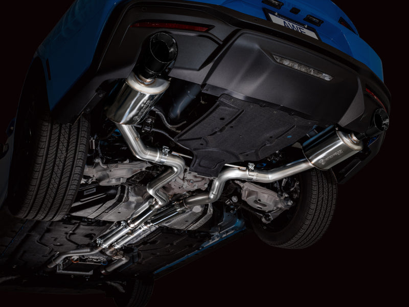 AWE Tuning AWE 2024 Ford Mustang GT Fastback S650 RWD Touring Catback Exhaust w/ Dual Diamond Black Tips 3015-33650 3015-33650 Photo - Mounted