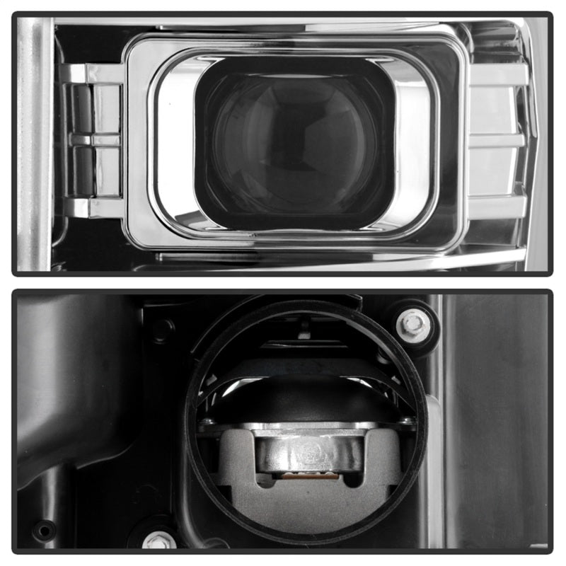 Spyder Ford F250/350/450 11-16 V2 High-Power LED Headlights-White Light Bar-Chrome PRO-YD-FS11V2PL-C 5087881 5087881 Photo - Unmounted