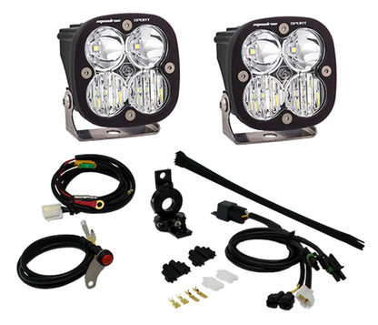 Baja Designs Adventure Bike Squadron Sport Auxiliary Light Kit Driving/Combo Pattern Clear - Universal 557083 User 1