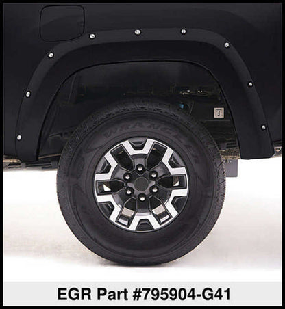 EGR 16+ Nissan Titan XD Bolt-On Look Color Match Fender Flares - Set - Black Metallic 795904-G41 795904-G41 Thumbnail