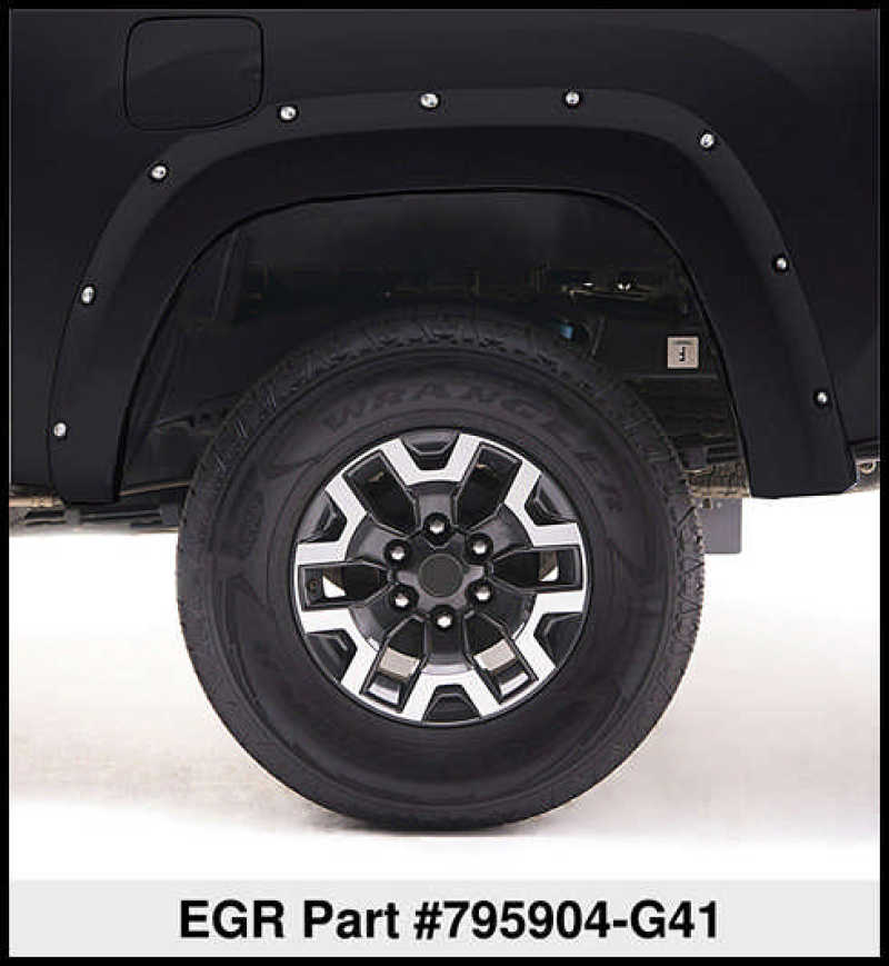 EGR 16+ Nissan Titan XD Bolt-On Look Color Match Fender Flares - Set - Black Metallic 795904-G41 795904-G41 Thumbnail