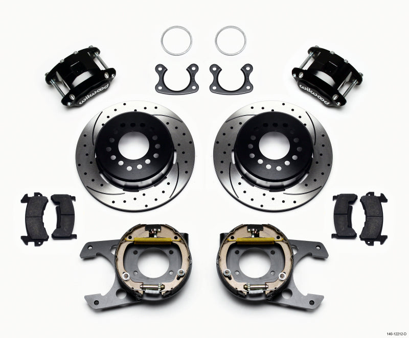 Wilwood D154 P/S Park Brake Kit, Drilled, Small Ford 2.50" Offset 140-12212-D Photo - Primary