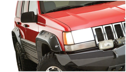 Bushwacker 93-98 Jeep Grand Cherokee Cutout Style Flares 4pc - Black 10916-07 10916-07 Photo - Mounted
