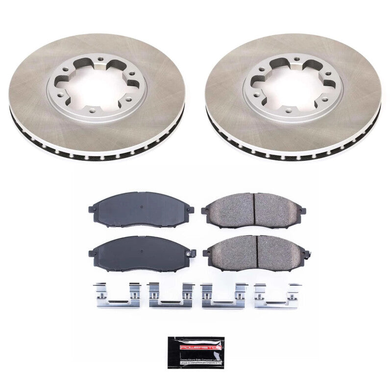 PowerStop Power Stop 00-04 Nissan Xterra Front Semi-Coated Rotor Kit SC1176 SC1176 Photo - Primary