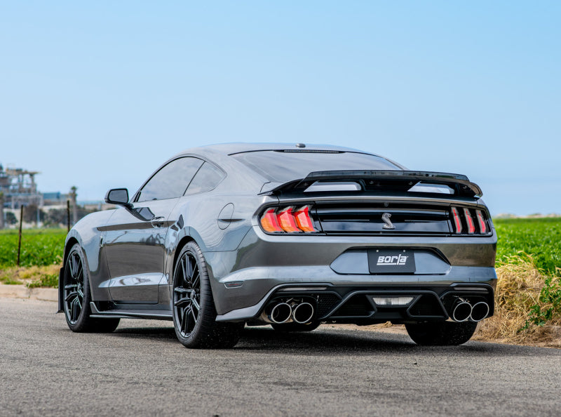 Borla 2020 Ford GT500 5.2L AT 3in ATAK CatBack Exhaust w/ Chrome Tips 140837 140837 Photo - Close Up