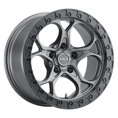 Weld Off-Road W107 17X9.0 Ledge 5X127 ET00 BS5.00 Satin Gun 71.5 W10779075500 W10779075500 Photo - Primary
