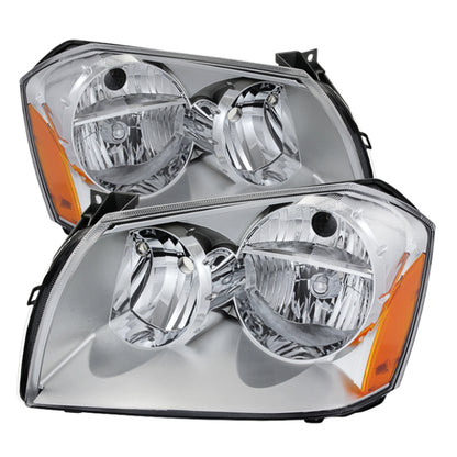 SPYDER Xtune Dodge Magnum 05-07 Crystal Headlights Chrome HD-JH-DMAG05-AM-C 9024719 9024719 Photo - Primary