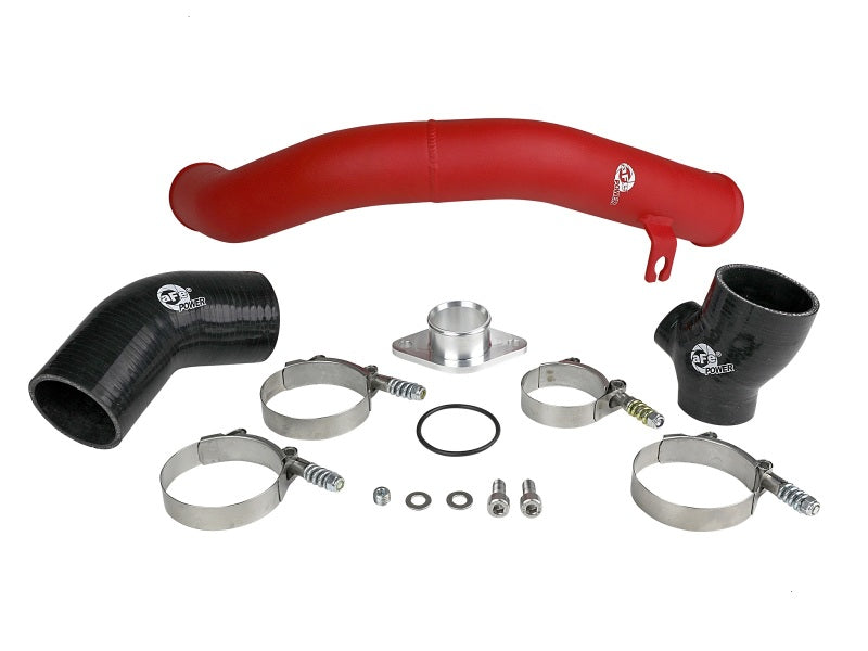 aFe BladeRunner 2.5in Aluminium Hot Side Charge Pipe 15-20 Subaru WRX 2.0T - Red 46-20378-R 46-20378-R Photo - Unmounted