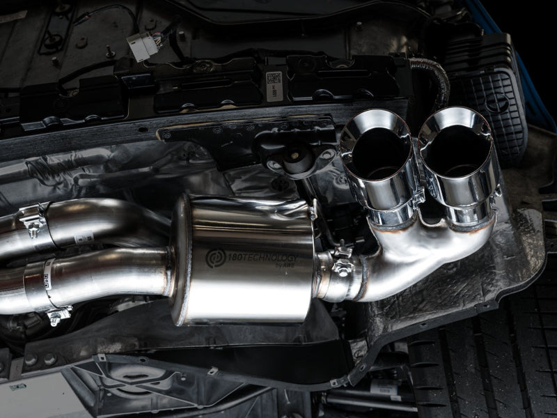 AWE Tuning 2020 Chevrolet Corvette (C8) Touring Edition Exhaust - Quad Chrome Silver Tips 3015-42151 3015-42151 Photo - Mounted