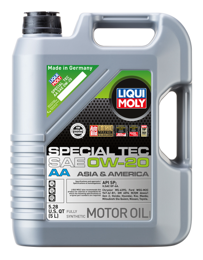 LIQUI MOLY 5L Special Tec AA Motor Oil SAE 0W20 2208 2208 Photo - Primary