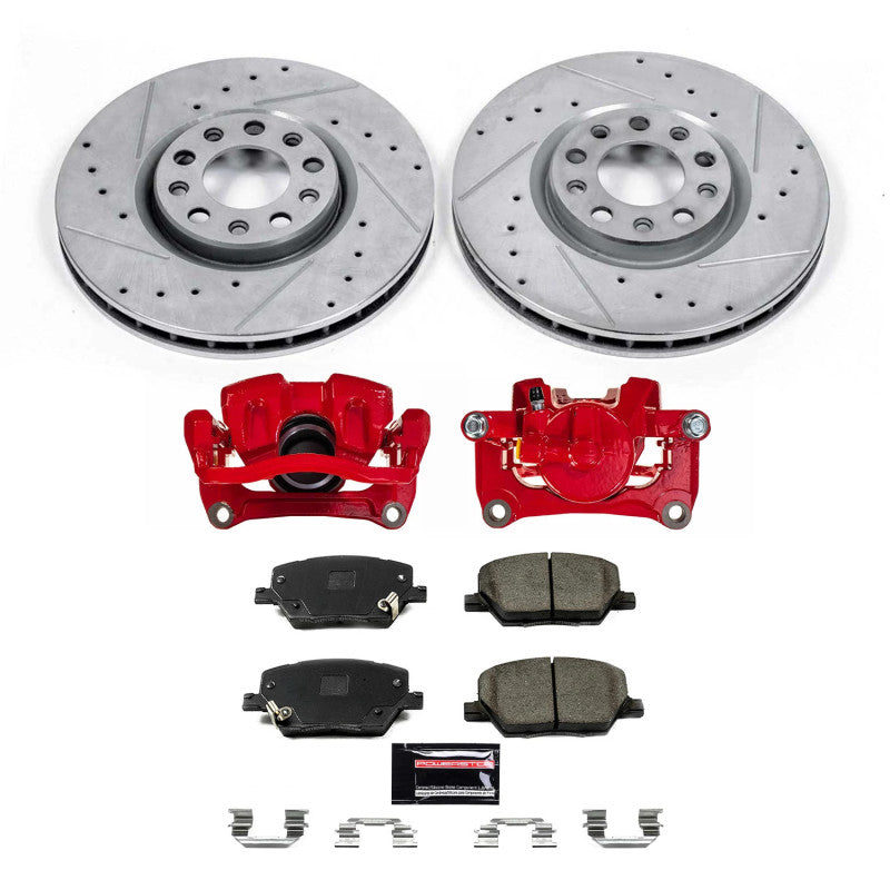 PowerStop Power Stop 16-18 Fiat 500X Front Z23 Evolution Kit w/Calipers KC7299 KC7299 Photo - Primary