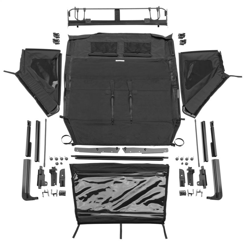 Rampage 2018-2021 Jeep Wrangler JL 4-Door Trailview Fastback - Black Diamond 139435 139435 Photo - Primary