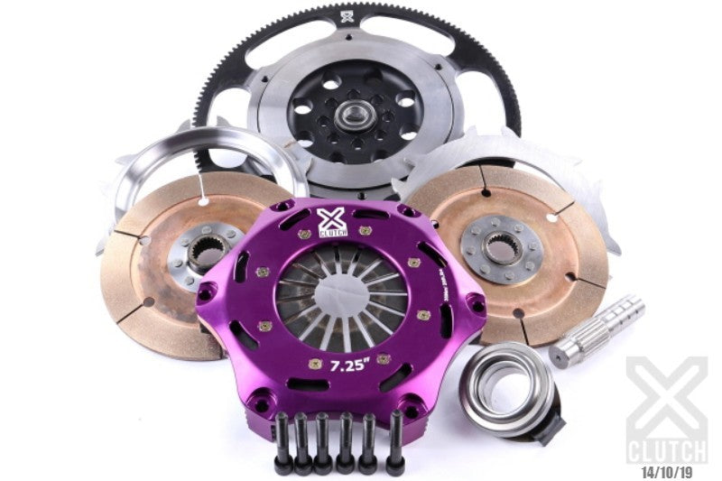 XCLUTCH XCL Clutch - 7.25in Twin Solid Ceramic Drivetrain Clutch Kits - Multi main image