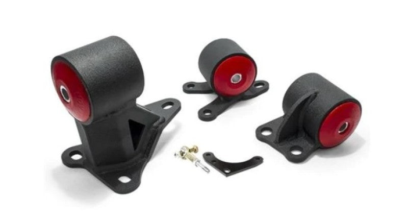 Innovative 92-95 Civic B/D Series Black Steel Mounts 60A Bushings (Auto to Manual Cable 2 Bolt) 49552-60A