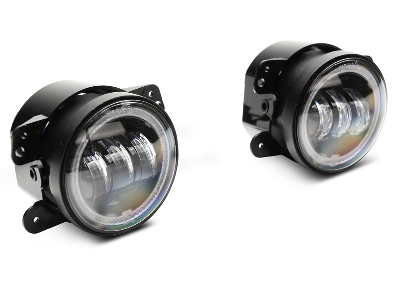 Raxiom 07-18 Jeep Wrangler JK Axial Series 4-In LED Fog Lights w/ RGB Halo J143371 J143371 Photo - Primary