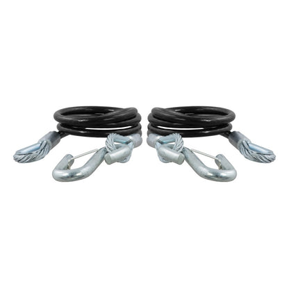 RockJock Curt Towing Safety Cable Kit 44 1/2in Long w/ 2 Snap Hooks 5000lbs 2-Pack RJ-80151 RJ-80151 Photo - Primary