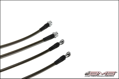 AMS Performance 08-15 Mitsubishi EVO X Stainless Steel Brake Lines (4 Lines) AMS.04.01.0004-1 AMS.04.01.0004-1 Photo - Primary