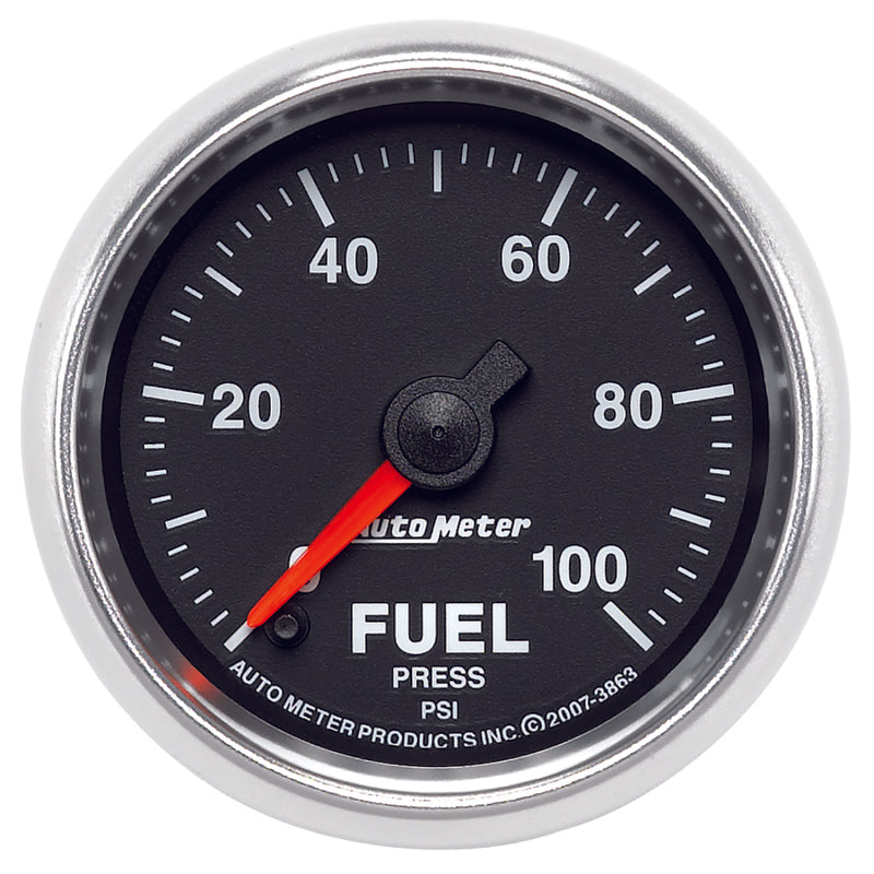 Autometer Gauge, Fuel Pressure, 2 1/16", 100Psi, Digital Stepper Motor, Gs 3863 Photo - Primary