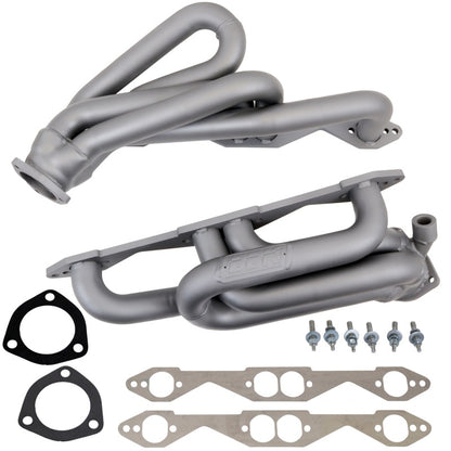 BBK 96-98 GM Truck SUV 5.0 5.7 Shorty Tuned Length Exhaust Headers - 1-5/8 Chrome 4007 4007 Photo - Primary